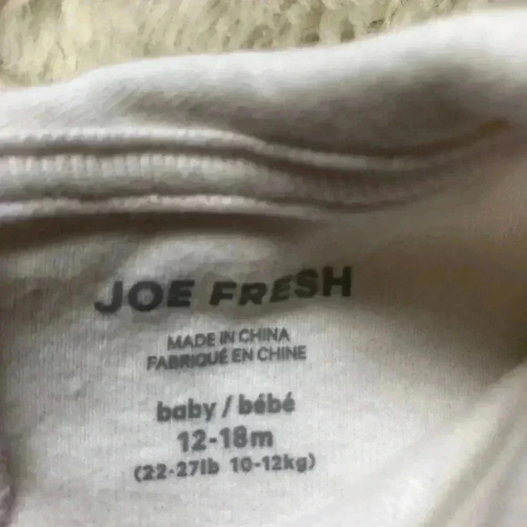 Joe Fresh White Diaper  Shirt Size 12-18 Months - Picture 10 of 16